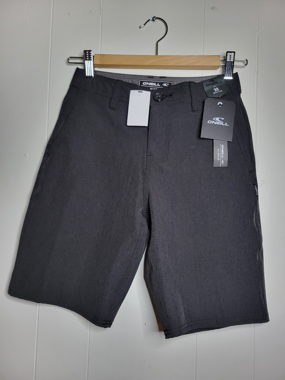 O'Neill Kids Charcoal Flat Front Walkshorts